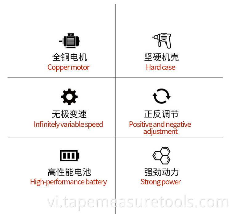 Các nhà sản xuất cung cấp bộ đa chức năng kết hợp máy khoan điện mini Máy khoan điện Lithium